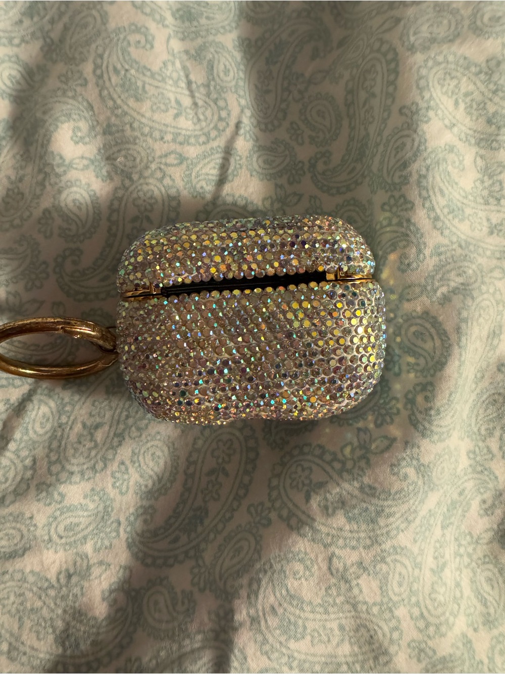 Crystal Rhinestone AirPods PRO  Case Keychain - Iridescent Sparkle
